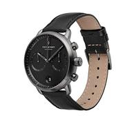 Nordgreen Pioneer Orologio da uomo con cronografo e quadrante nero 42 mm e cinturino intercambiabile 42mm