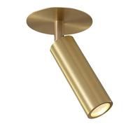 Nordic 5W Household Indoor Ceiling Light, LED Ceiling Light with Adjustable Angle, Modern All Copper Surface Mounted Tube Light Spotlight for Corridor, Foyer, Study Background Wall(3000K,16cm)