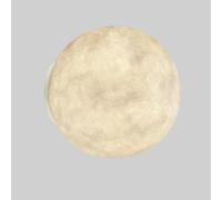 Nordic Bambini Moderni Bianca Creativa Comodino, Lampada Parete Globale Moon Home Déco Apparecchiatura per la Camera da Letto del Soggiorno E27 (Dia-25cm)