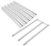 Nordic Bbq Store 7539/7540 Barre aromatizzanti e bruciatori 67722 per griglie Weber Genesis serie 300 con comandi laterali, Genesis E-310, E-320, S-310, S-320, EP-310, EP-320 (2007-2010), in acciaio