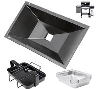 Nordic Bbq Store 99251 - Vassoio per grasso con supporto per vaschetta di raccolta e 10 fodere per vaschetta antigoccia per Weber Genesis Silver A, Spirit 500, Spirit E-210, Spirit 200 Series con