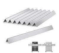 Nordic Bbq Store Confezione da 8 barre aromatizzanti in acciaio inox per Weber Summit 400 Series - E-440, S-440, E-450, S-450, E-460, S-460, E-470, S-470 - Ricambi per Weber 67668