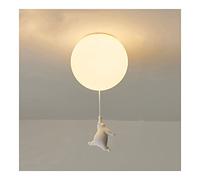 Nordic Cartoon Chandelier Cute Polar Bear Pendant Light Foyer Glass Flush Mount Lighting Fixture Ceiling Lamp for Bedroom Kitchen Island Room