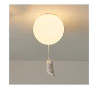 Nordic Cartoon Chandelier Cute Polar Bear Pendant Light Foyer Glass Flush Mount Lighting Fixture Ceiling Lamp for Bedroom Kitchen Island Room