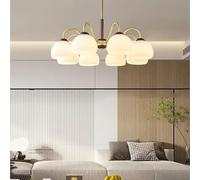 Nordic Ceiling Chandelier For Living Dining Bedroom Study Kitchen Chinese style Ceramic Ceiling Lamp Copper Wood Pendant Lights