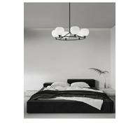 Nordic Ceiling Chandelier For Living Room Hall Bedroom Kitchen Modern Round Led Copper Light Black Large Hanging Pendent Lamp