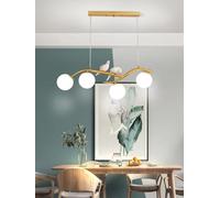 Nordic Chandelier For Dining Room Kitchen Decorate Modern Long Table pendent lamp Gold Creative Bird Led Light Fixture