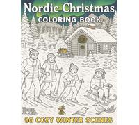 Nordic Christmas Coloring Book: 50 Cozy Holiday Scenes