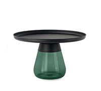 Nordic Coffee Table Luxury Metal Simple Round Tea Table Bell Creative Ins Handmade Craft Glass Storage Combination Ins Side Sofa Table for Living Room Office Furniture Decoration Gold A (Green B)