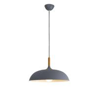 Nordic Color Pendant Shades E27 Fitting, Bedroom Indoor Suspended Lamp Minimalist Chandeliers Light for Kitchen Island Dining Room Cafe Sink(A Gray,40cm)