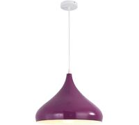 Nordic Color Single Head Pendant with E27 Base Aluminum Soft Light Eye Protection Chandelier Suitable for Bedside Lighting Bar Counter Cafe Restaurant(Red,42CM)