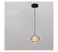 Nordic Copper Small Pendant Light Luxury Mini Chandelier Indoor LED Creative Bedside Light for Study Bedroom Dining Room Modern LED Chandelier (D ColdWhite)