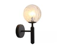 Nordic Creative Bedroom Bedside Led Wall Lamp Modern Living Room Aisle Corridor Staircase Lamp Decoration Wall Sconce (Color : Black)
