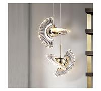 Nordic Crystal Small Chandelier Bar Flying Saucer Pendant Lamp for Bedroom Restaurant Sofa Rotating Creative Indoor Lighting Modern LED Chandelier