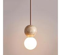 Nordic Decoration Glass Small Chandelier LED Home Ceiling Hanging Mid Century Light Interior Lighting Bedroom Bedside Pendant Lamp Fixture Living Room Hallway