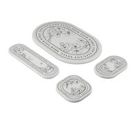 Nordic Design - Set di sottobicchieri per il lavaggio del fango Diatom, efficiente assorbimento d'acqua, per cucina e bagno