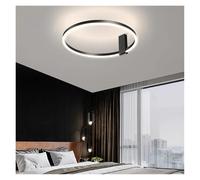 Nordic Designer LED Round Ceiling Lamp White Black Metal Aluminium Bedroom Living Room Ceiling Lights Study Home Fixtures