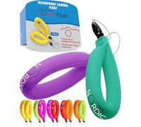 Nordic Flash - Galleggiante impermeabile per fotocamera, confezione da 2, colore: Turchese e Viola