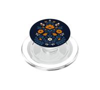 Nordic Folk Art - Motivo floreale con api, giardino e natura PopSockets PopGrip per MagSafe