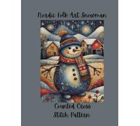 Nordic Folk Art Snowman: Counted Cross Stitch Pattern