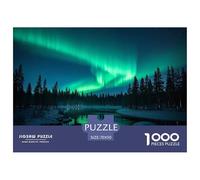 Nordic Forest1000 Piece Jigsaw Puzzles for Adults And Kids Family Game AuroraChallenging for Home Decoration Great Gift Idea70x50cm/1000pcs