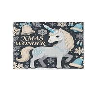 Nordic Grey Merry Christmas Unicorns Floor Puzzle per bambini Brain Teasing Fun & Perfect Wall Art Divertente rompicapo Regali per papà, mamma Puzzle per adulti 1000 pezzi