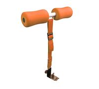 Nordic Hamstring Curl Strap, Adjustable Leg Curls Strap with Door Buckle and Webbing Belt Ab Workout Trainer for Home Fitness Equipment (orange)