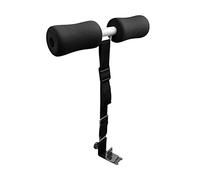 Nordic Hamstring Curl Strap, Adjustable Leg Curls Strap with Door Buckle and Webbing Belt Ab Workout Trainer for Home Fitness Equipment (black)