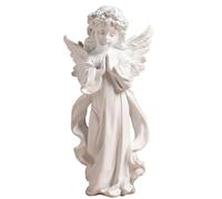 Nordic Homes Decors Resins Cherubino Girl Scultura Pregare Cherubino Figurine Con Ala Dettaglio Per Soggiorno Tavolo Mensola Ragazza Carina Angelo Ornamento Da Tavolo