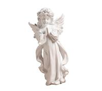 Nordic Homes Decors Resins Cherubino Girl Scultura Pregare Cherubino Figurine Con Ala Dettaglio Per Soggiorno Tavolo Mensola Nordic Angel Statua