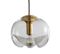 Nordic Industrial Style Chandelier E27 Screw Glass Hanging Lamp | Flush Mount Ceiling Light for Living Room, Dining Hall, Corridor Decoration(C)