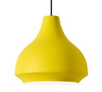Nordic Industry Style Chandelier, E27 Base Single Head Metal Pendant Lamp, Ceiling Lighting Fixtures, Living Room Bedroom Bar Decoration Hanging Light (Yellow)