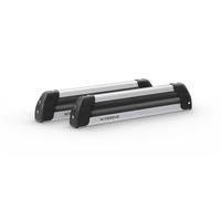 Nordic-King EVO aluminium NK-40, portasci per barre da tetto - Argento