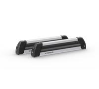 COPPIA PORTA SCI UNIVERSALI PER AUTO ALLUMINIO LEGGERO SNOW BOARDS NORDRIVE NEW