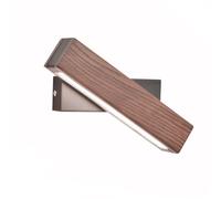 Nordic Led-10W Wood Rotatable Wall Sconces Creative Japanese Simple Reading Wall Mounted Lamps Dimmable 8W Wall Light Fixture Reading Corridor Aisle Wall Lamp/21Cm/a