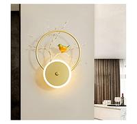 Nordic LED Bird Wall Lamp Personality Bedroom Bedside Light Living Room Sofa TV Background Wall Lamp Creative Aluminum Led Light (Color : C Size : Warm White(2700-3500K)) (A Nature White(3500)