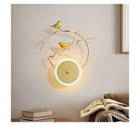 Nordic LED Bird Wall Lamp Personality Bedroom Bedside Light Living Room Sofa TV Background Wall Lamp Creative Aluminum Led Light (Color : D Size : Nature White(3500-5500K)) (B Nature White(3500)