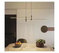 Nordic Led Pendant Lamp for Dining Table Black Gold Hanging Lamp Light Fixture for Kitchen Chandelier Modern Minimalist Lines