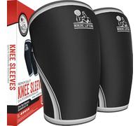 Nordic Lifting Ginocchiere in neoprene per uomini e donne e per crossfit, protettive, recupero, ciclismo, artrosi, riabilitazione, e altro ancora (1 paio, Nero, M)