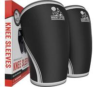 Nordic Lifting Ginocchiere in neoprene per uomini e donne e per crossfit, protettive, recupero, ciclismo, artrosi, riabilitazione, e altro ancora (1 paio, Nero, S)
