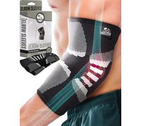 Nordic Lifting Gomitiere (1 paio) Supporto e Compressione per Sollevamento Pesi, Powerlifting, Cross Training -5mm Manica in Neoprene per le Migliori Prestazioni -Per Donne e Uomini (XL)