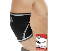 Nordic Lifting Gomitiere (1 paio) Supporto e Compressione per Sollevamento Pesi, Powerlifting, e Tennis - Fasce in Neoprene da 5 mm per Migliori Prestazioni - Sia per Donna che per Uomo (XXL)