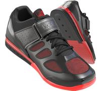 Nordic Lifting Scarpa da Sollevamento Pesi Venja per Crossfit & Palestra - Migliori Scarpe da Squat e Cross-Training per Uomini (Taglia 43, Nero/Rosso)