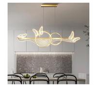 Nordic Light Luxury Dining Room LED Chandelier Kitchen Pendant Lamps Creative Study Butterfly Lamp