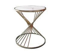 Nordic Light Luxury Small Coffee Table Books Round Simple Marble Sofa Side Bedside Table Light Luxury Corner Furniture