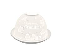 Nordic Lights Portacandela Tealight Set di paralume e piatto - Nonna