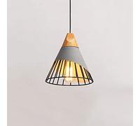 Nordic Minimalist Iron Chaner Fixtures, Creative Design Metal Hanging Light, E27 Base Single Head Pendant Lamp, Restaurant, Bar, Decorative Suspension Light
