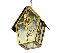 Nordic Minimalist Small American Country Waterproof LED Chandelier European Creative Outdoor Corridor Aisle Balcony Garden Courtyard Hanging Pendant L