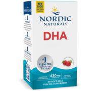 Nordic Naturals, DHA, 830mg Omega-3, fragola, 90 capsule molli - spedizione l...
