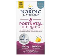 Nordic Naturals Omega-3 postnatale 1120 mg, 60 capsule